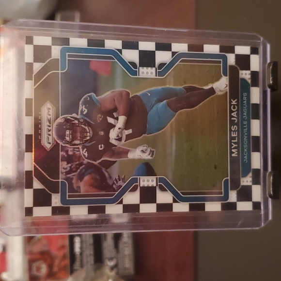 Panini Other - 2021 PRIZM FOOTBALL MYLES JACK BLACK AND WHITE CHECKERED PRIZM NO.16